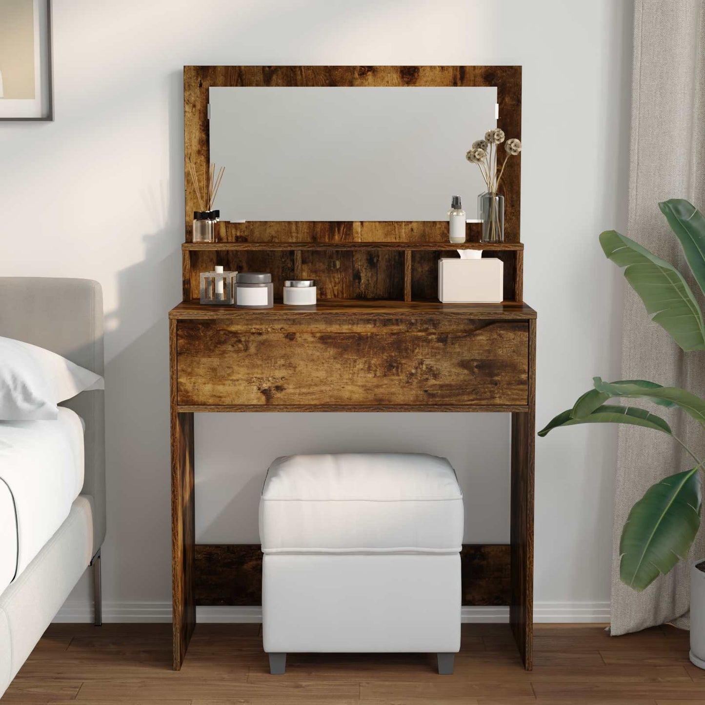 Soveværelsessminkeborde Røget eg 80 x 39,6 x 135 cm