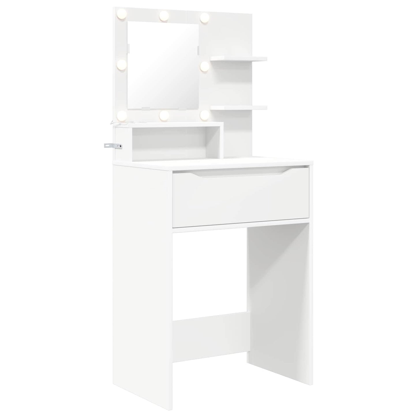 Soveværelsessminkeborde Hvid 60 x 39,5 x 135 cm Konstrueret træ