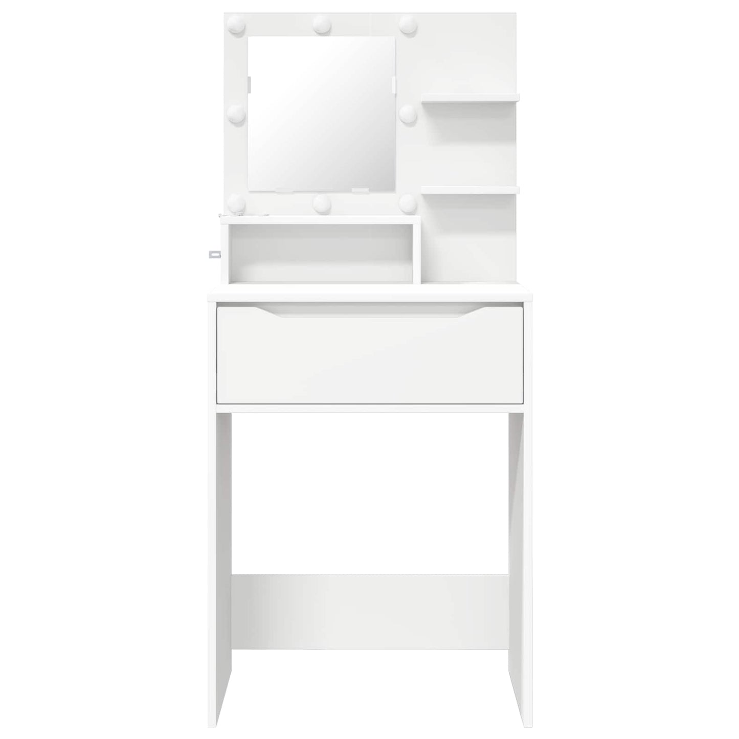 Soveværelsessminkeborde Hvid 60 x 39,5 x 135 cm Konstrueret træ