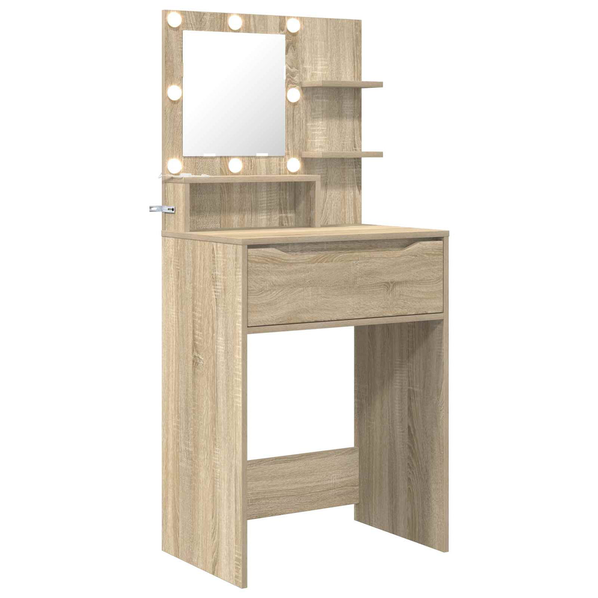 Soveværelsessminkeborde Sonoma-eg 60 x 39,5 x 135 cm