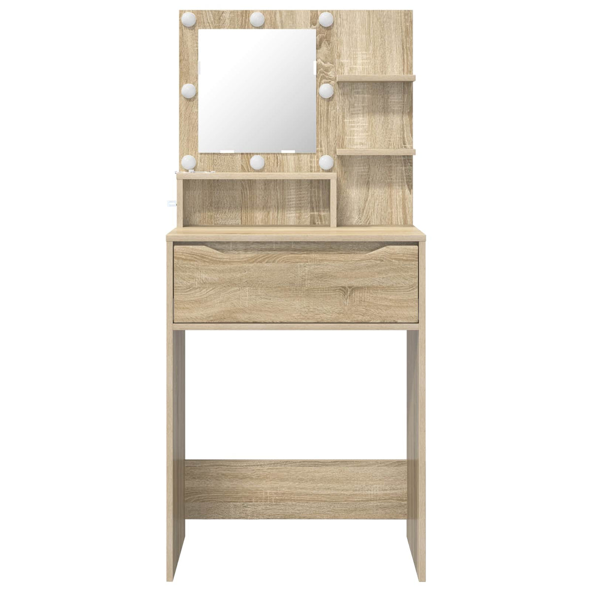 Soveværelsessminkeborde Sonoma-eg 60 x 39,5 x 135 cm