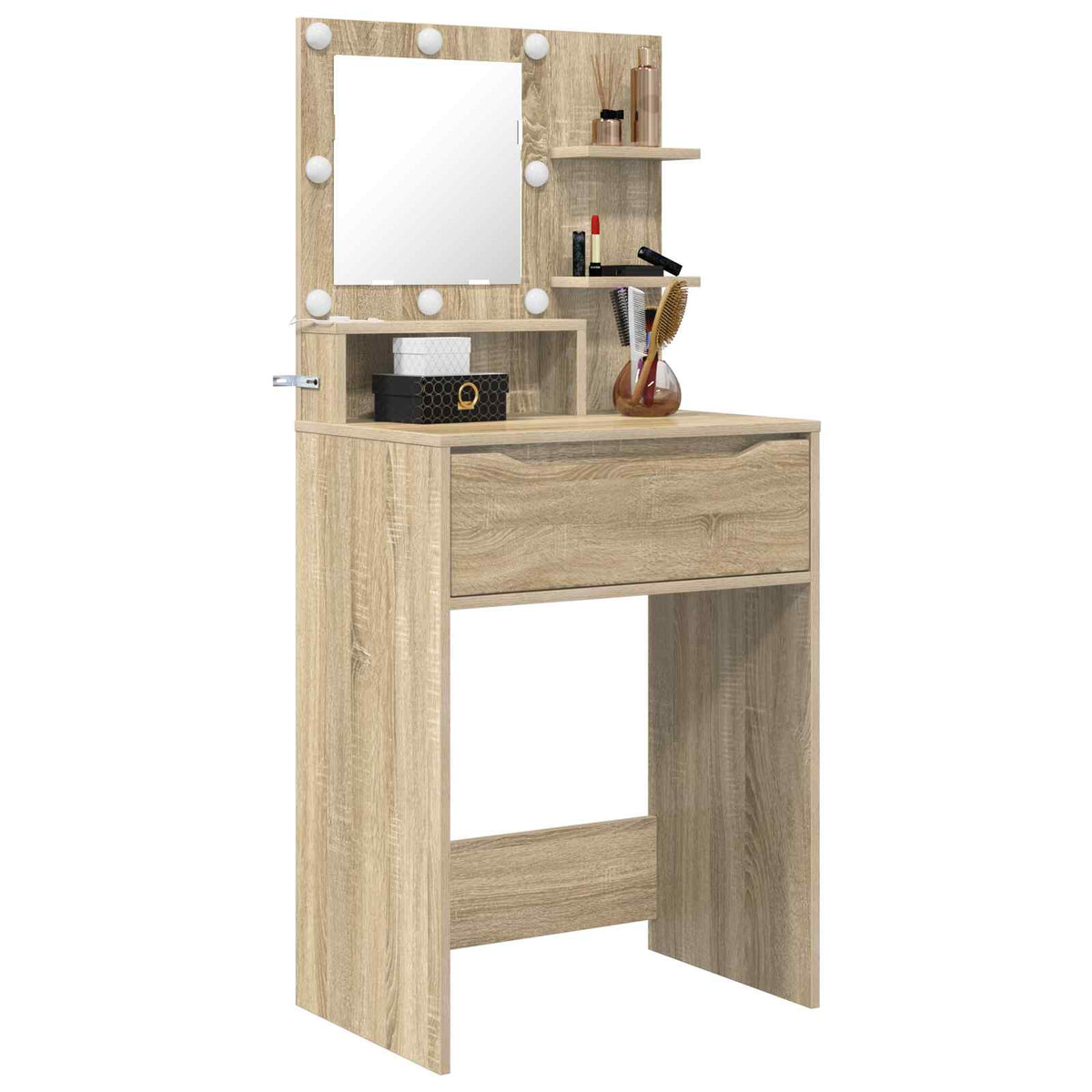Soveværelsessminkeborde Sonoma-eg 60 x 39,5 x 135 cm