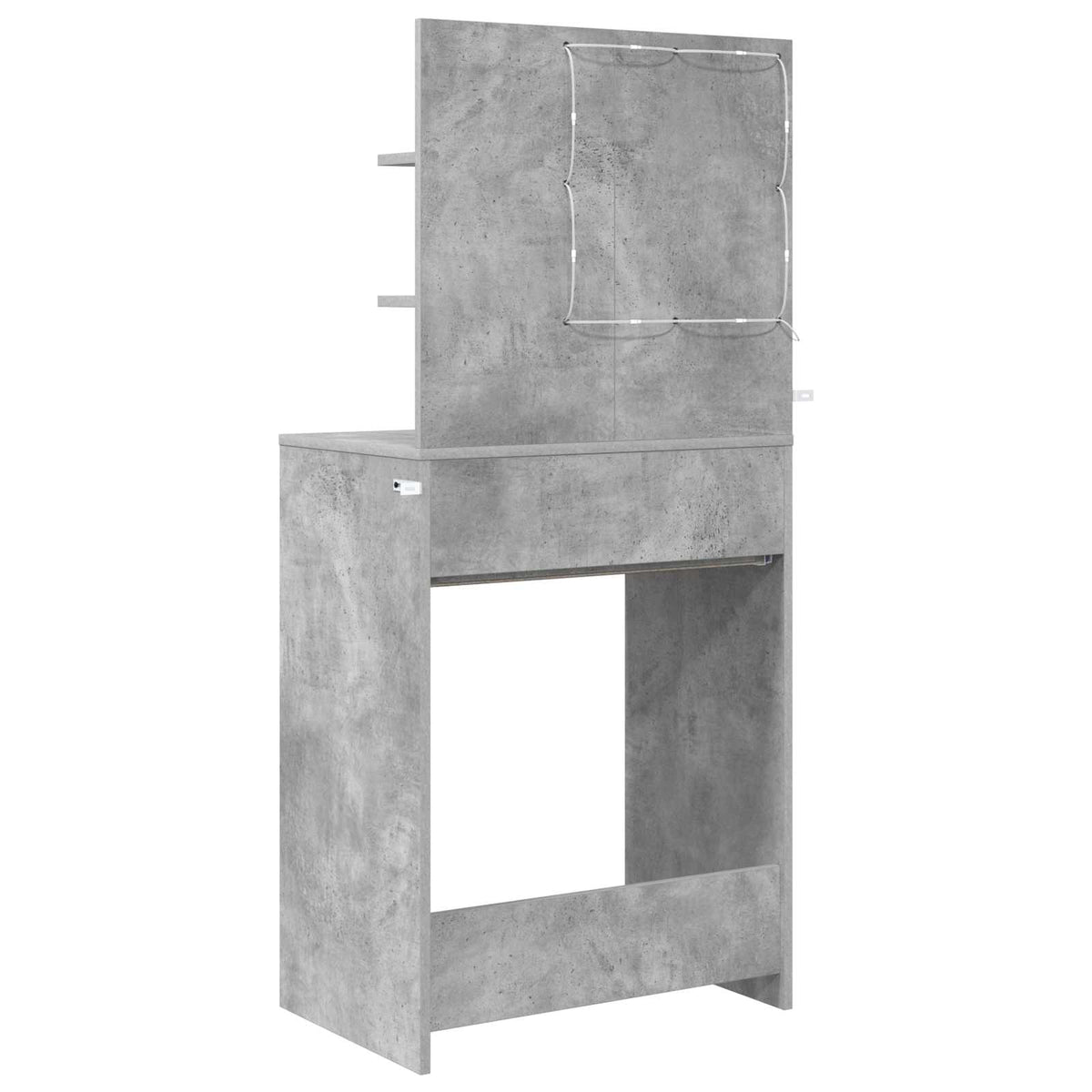 Soveværelsessminkeborde Beton Grå 80 x 39,6 x 135 cm