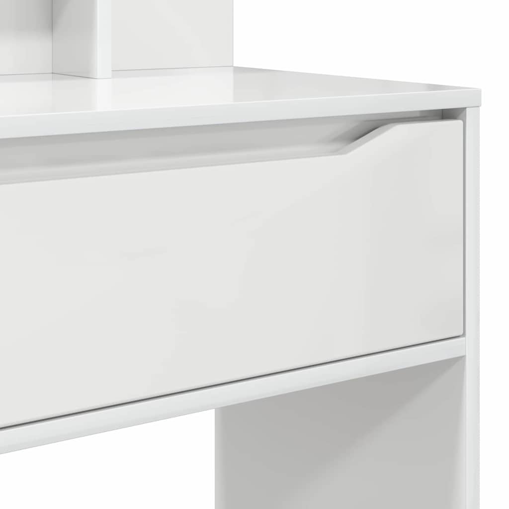 Soveværelsessminkeborde Hvid højglans 60 x 39,5 x 135 cm