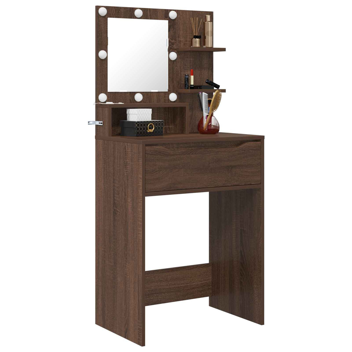 Soveværelsessminkeborde Brun eg 80 x 39,6 x 135 cm