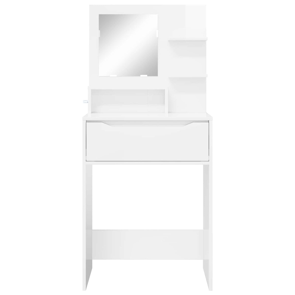 Soveværelsessminkeborde Hvid højglans 60 x 39,5 x 135 cm