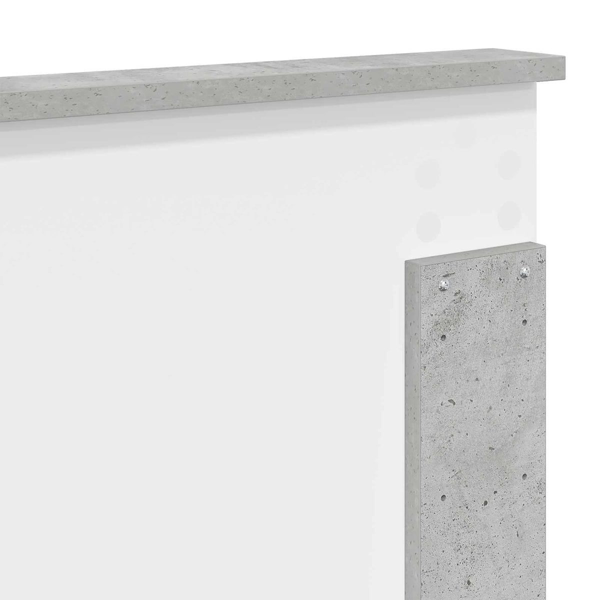 Hovedgærde BetonGrå 100 cm Konstrueret træ