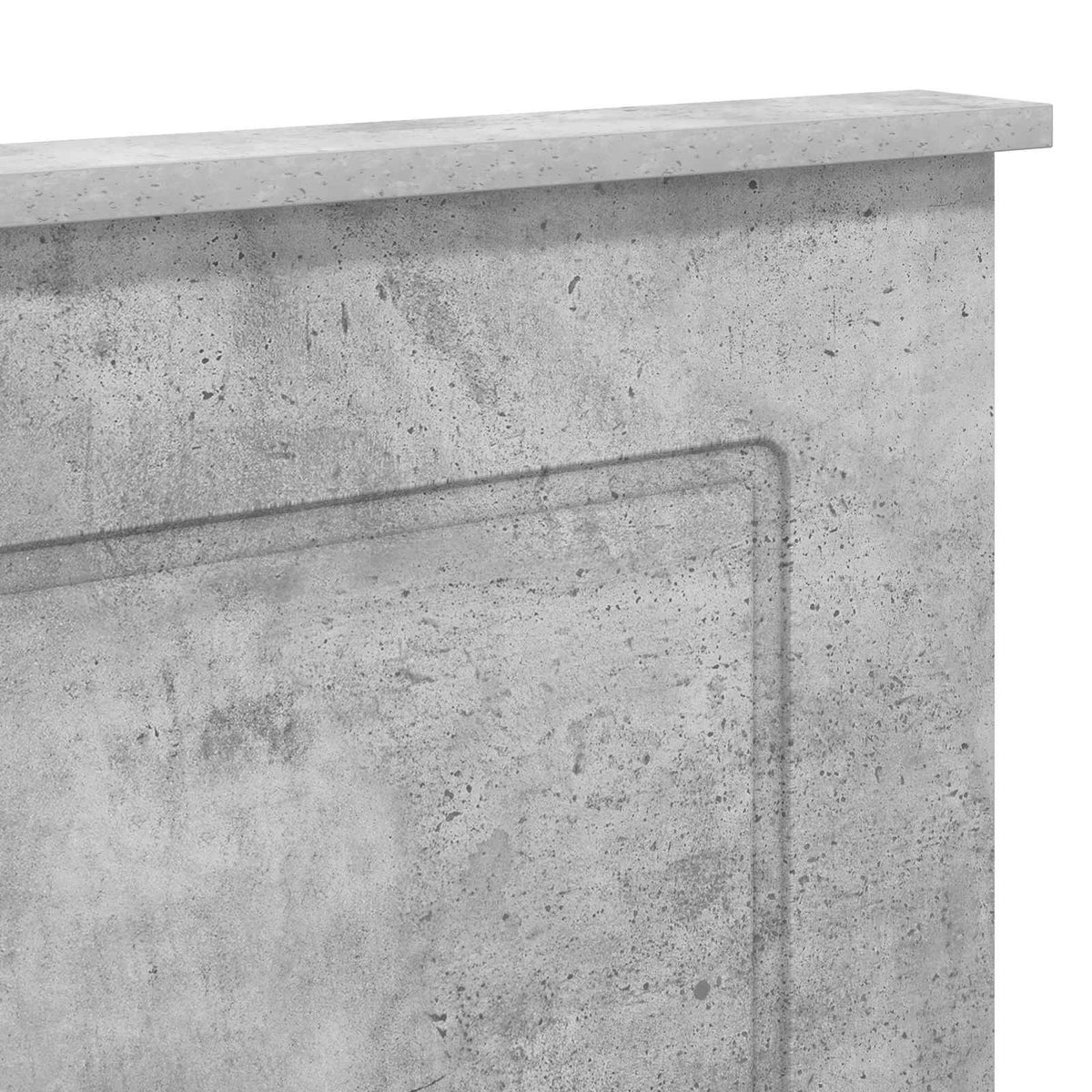 Hovedgærde BetonGrå 100 cm Konstrueret træ