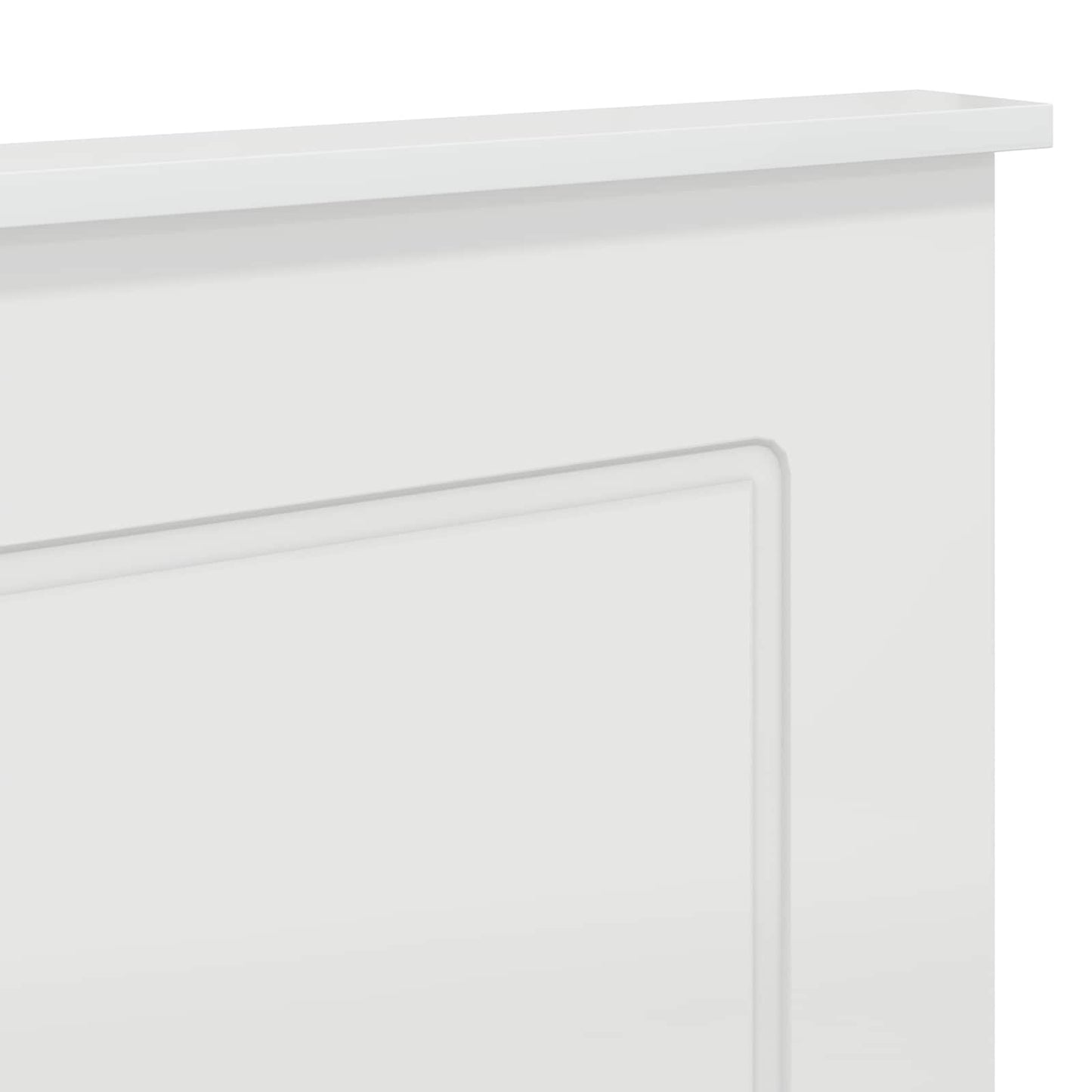 Hovedgærde Gloss Hvid 100 cm Konstrueret træ