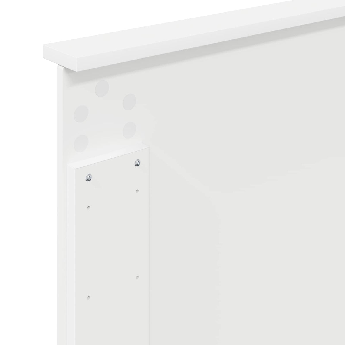 Hovedgærde Gloss Hvid 100 cm Konstrueret træ