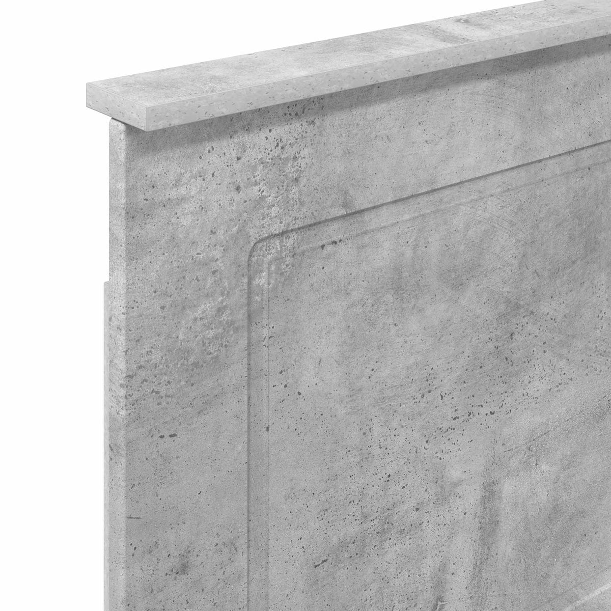 Hovedgærde BetonGrå 100 cm Konstrueret træ