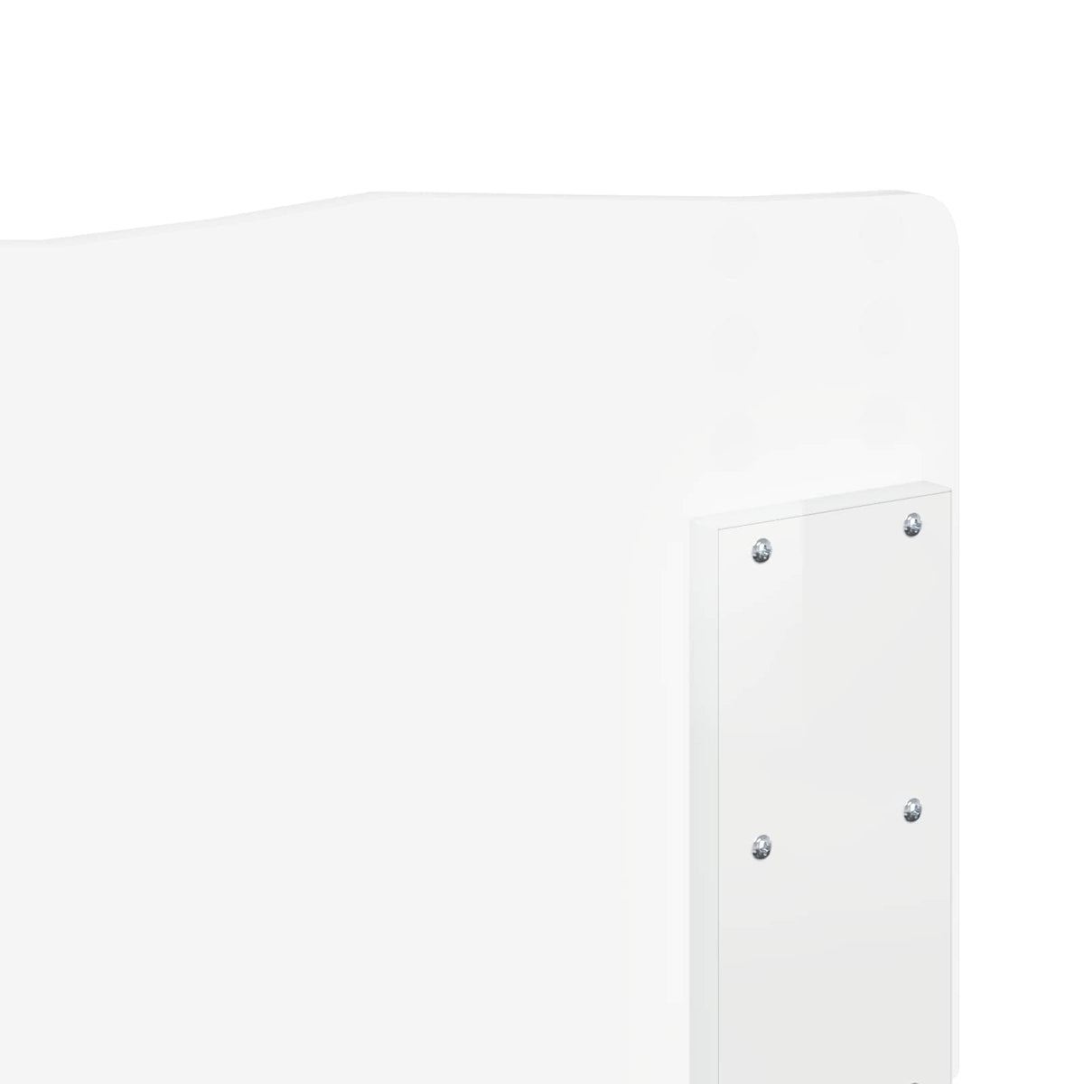 Hovedgærde Gloss Hvid Konstrueret træ