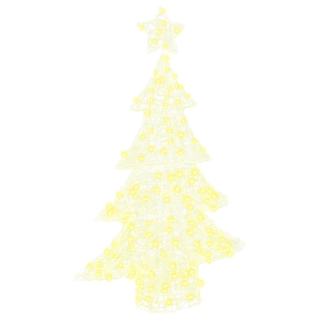 Juletræ 100 LED'er Varm hvid 120 cm Akryl