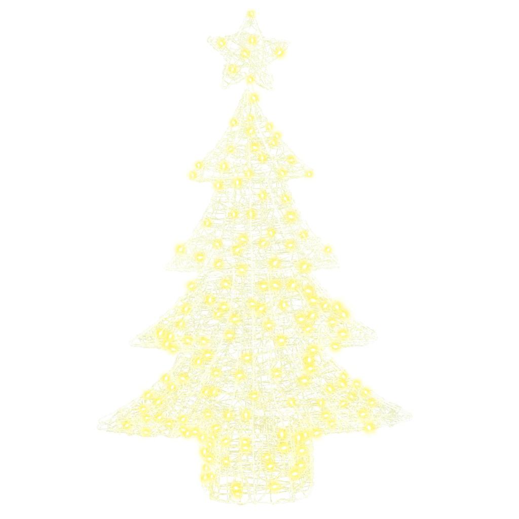Juletræ 100 LED'er Varm hvid 120 cm Akryl