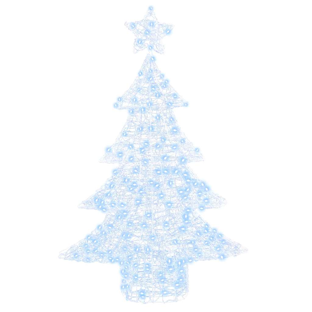Juletræ 100 LED'er Kold hvid 120 cm Akryl