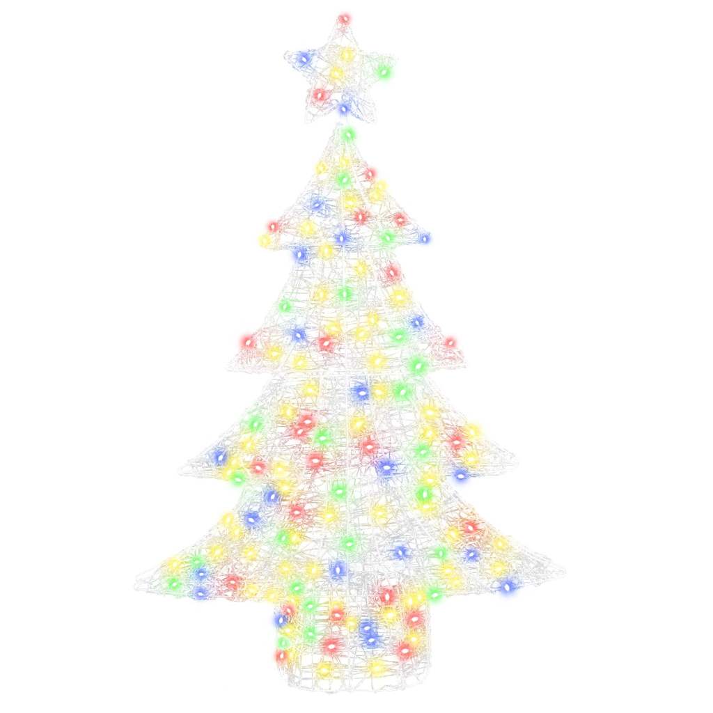 Juletræ 100 LED'er Flerfarvet 120 cm Akryl