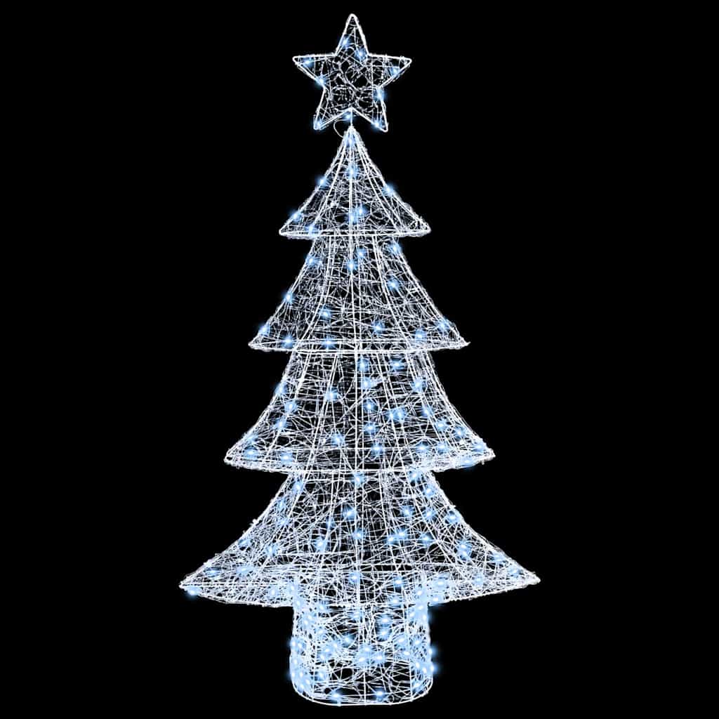 Juletræ 160 LED'er Kold hvid 150 cm Akryl