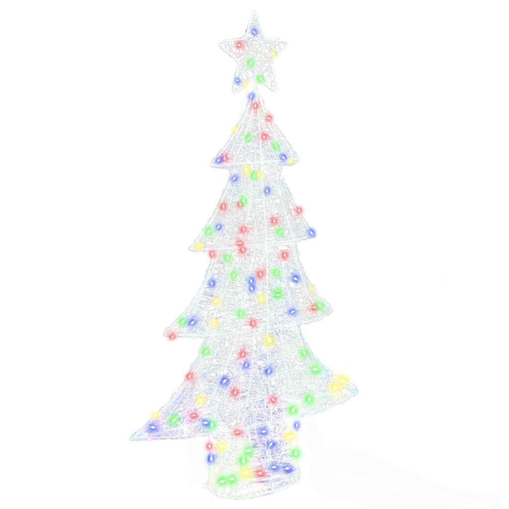 Juletræ 160 LED'er Flerfarvet 150 cm Akryl