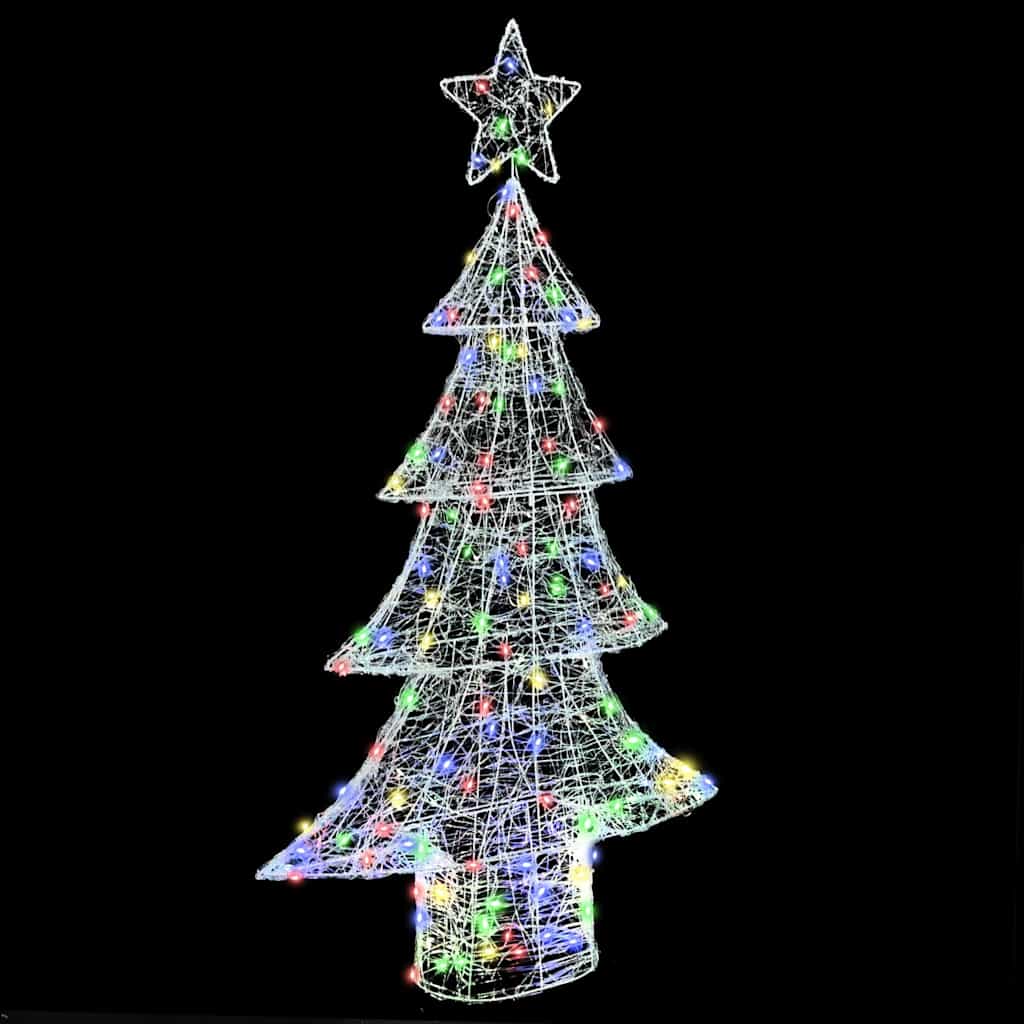 Juletræ 160 LED'er Flerfarvet 150 cm Akryl
