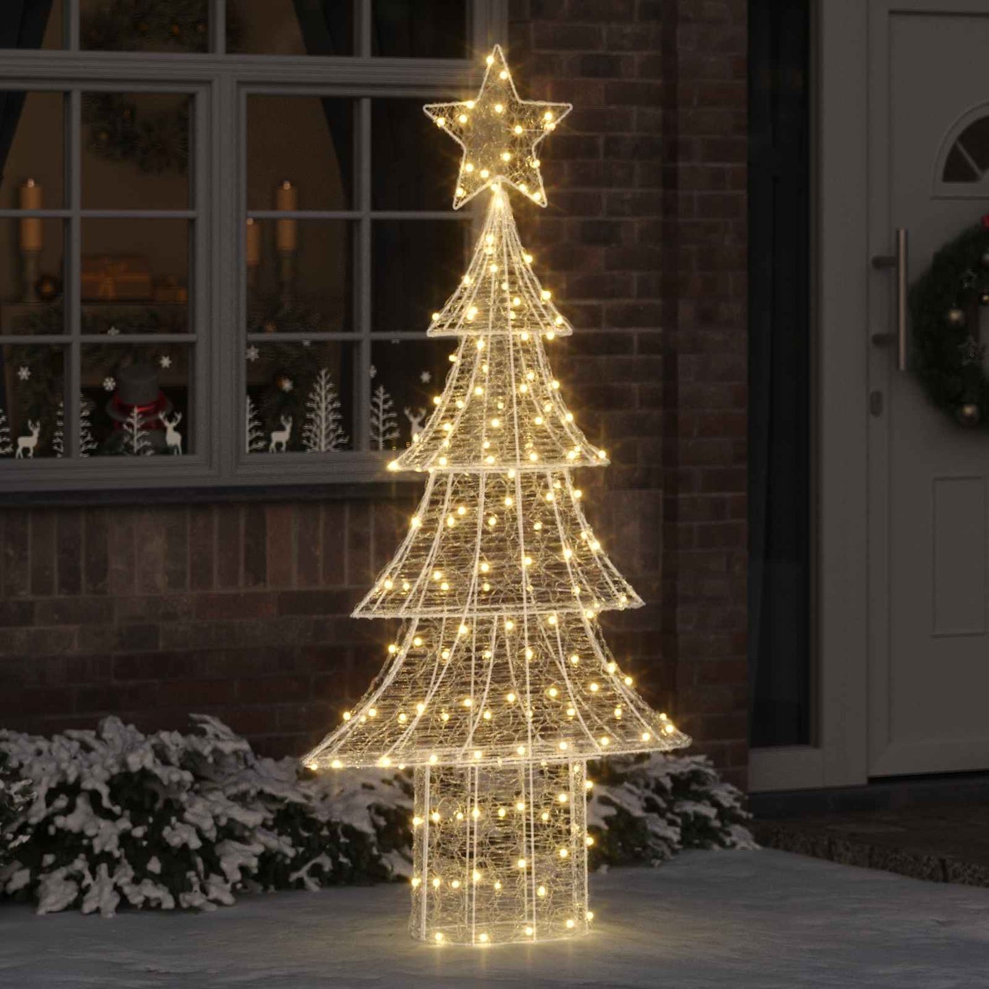Juletræ 240 LED'er Varm hvid 150 cm Akryl