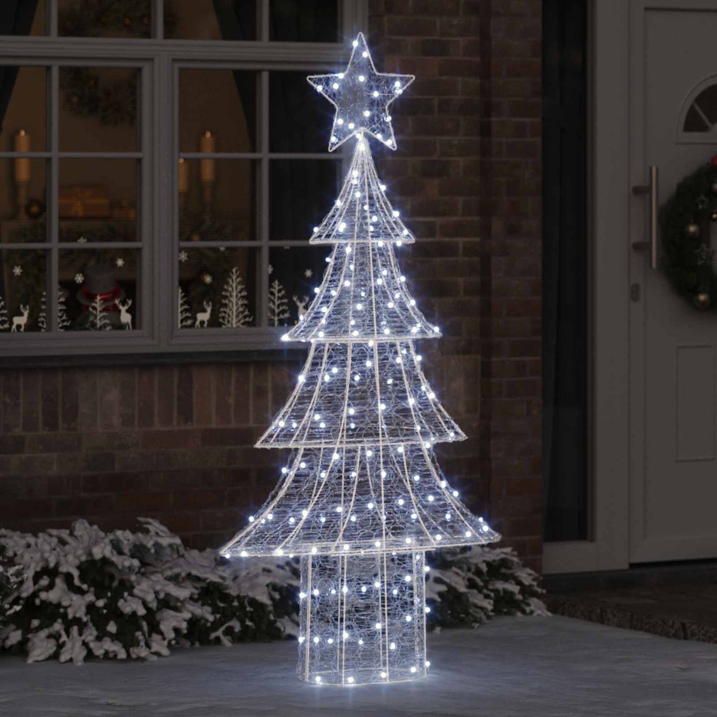 Juletræ 240 LED'er Kold hvid 180 cm Akryl