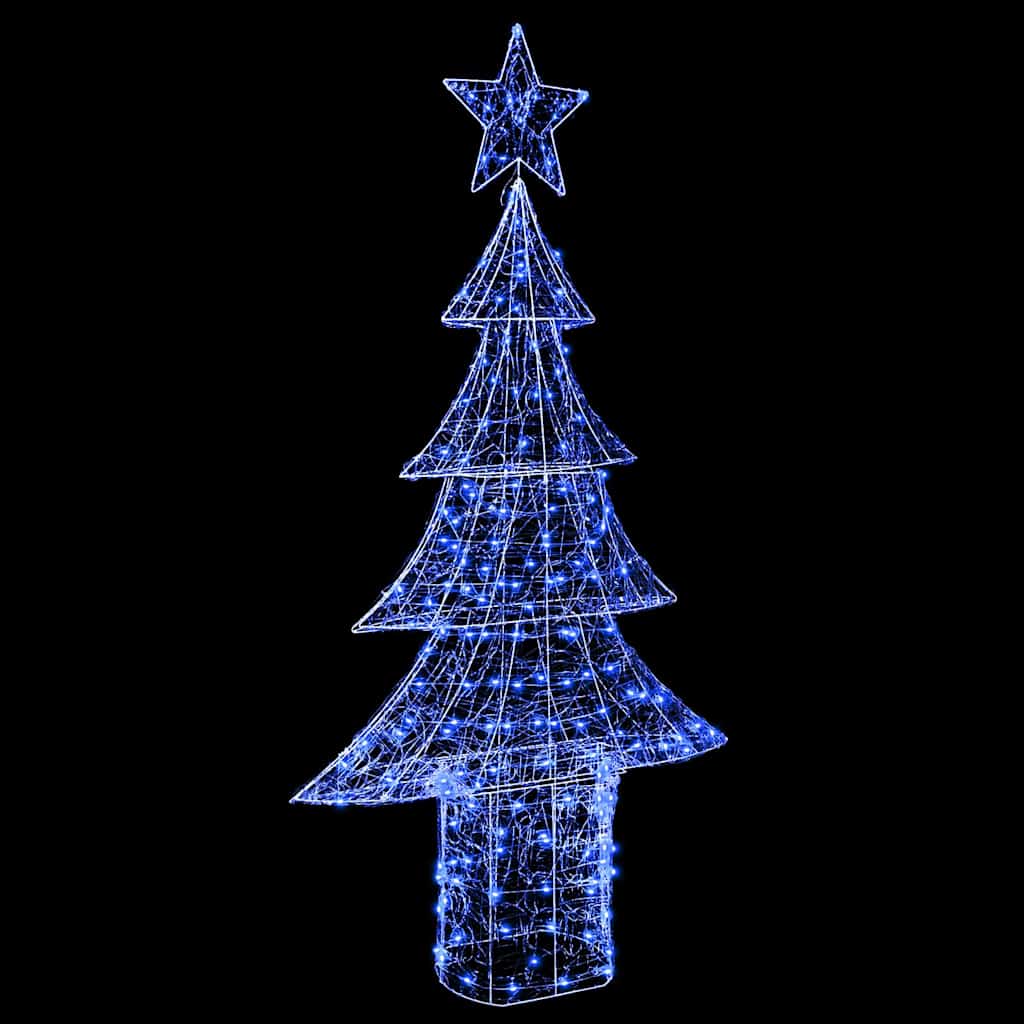 Juletræ 240 LED'er Blå 180 cm Akryl