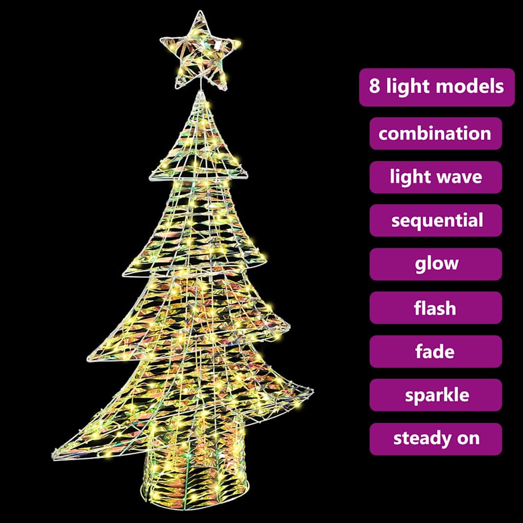 Juletræ 120 LED'er Varm hvid 120,5 cm PET