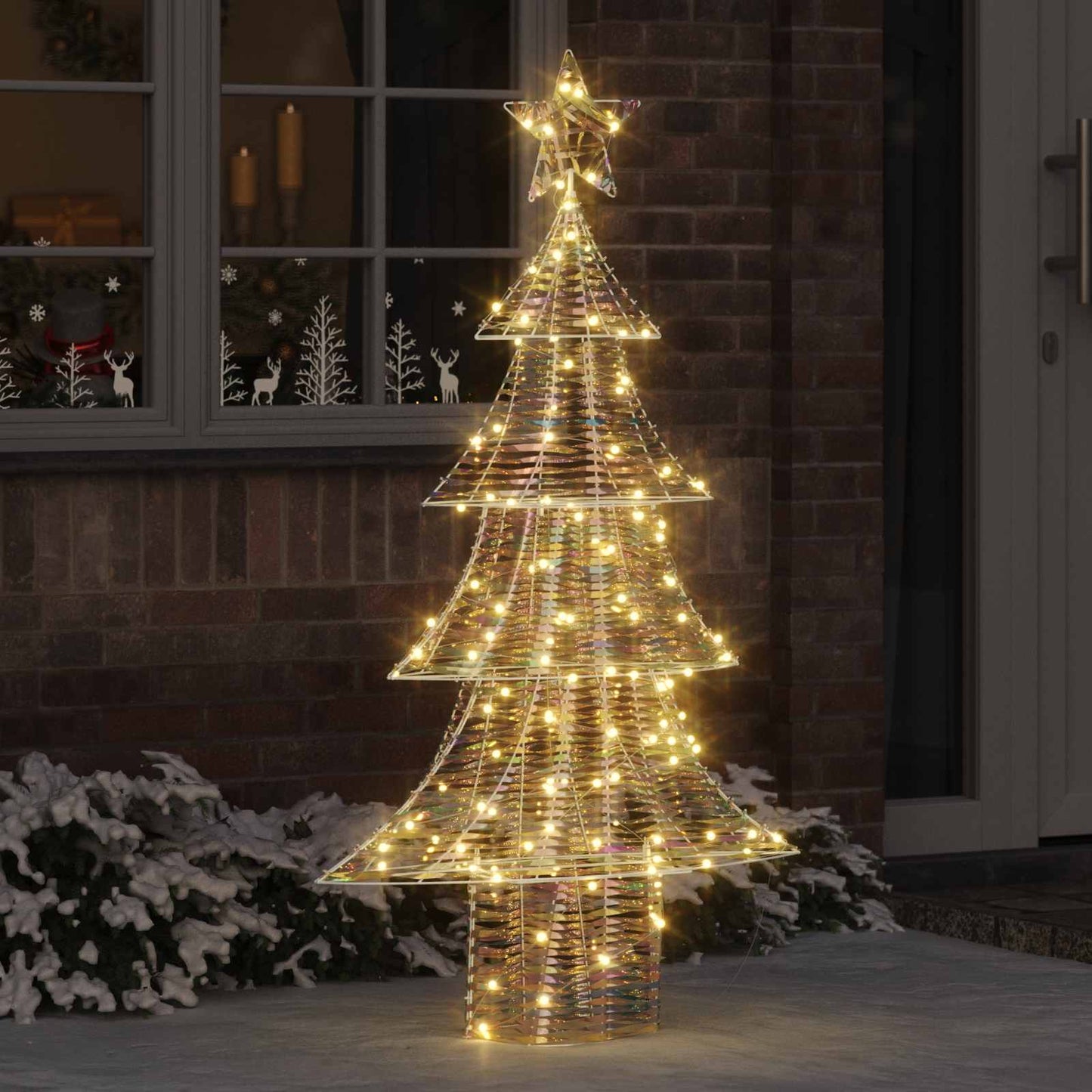 Juletræ 160 LED'er Varm hvid 150 cm PET