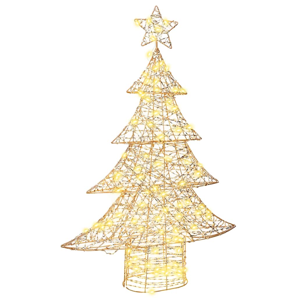 Juletræ 120 LED'er Varm hvid 120,5 cm PET