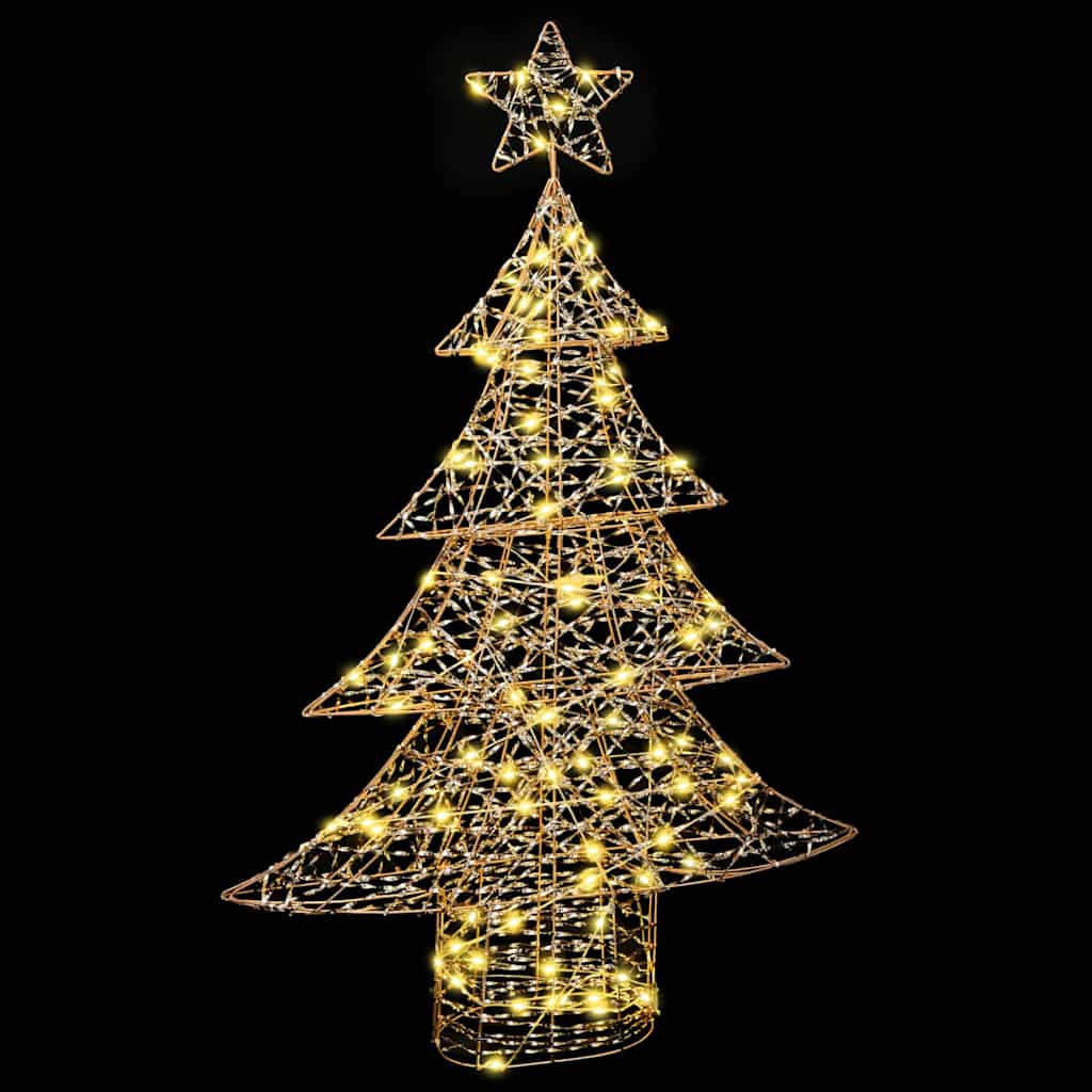 Juletræ 120 LED'er Varm hvid 120,5 cm PET