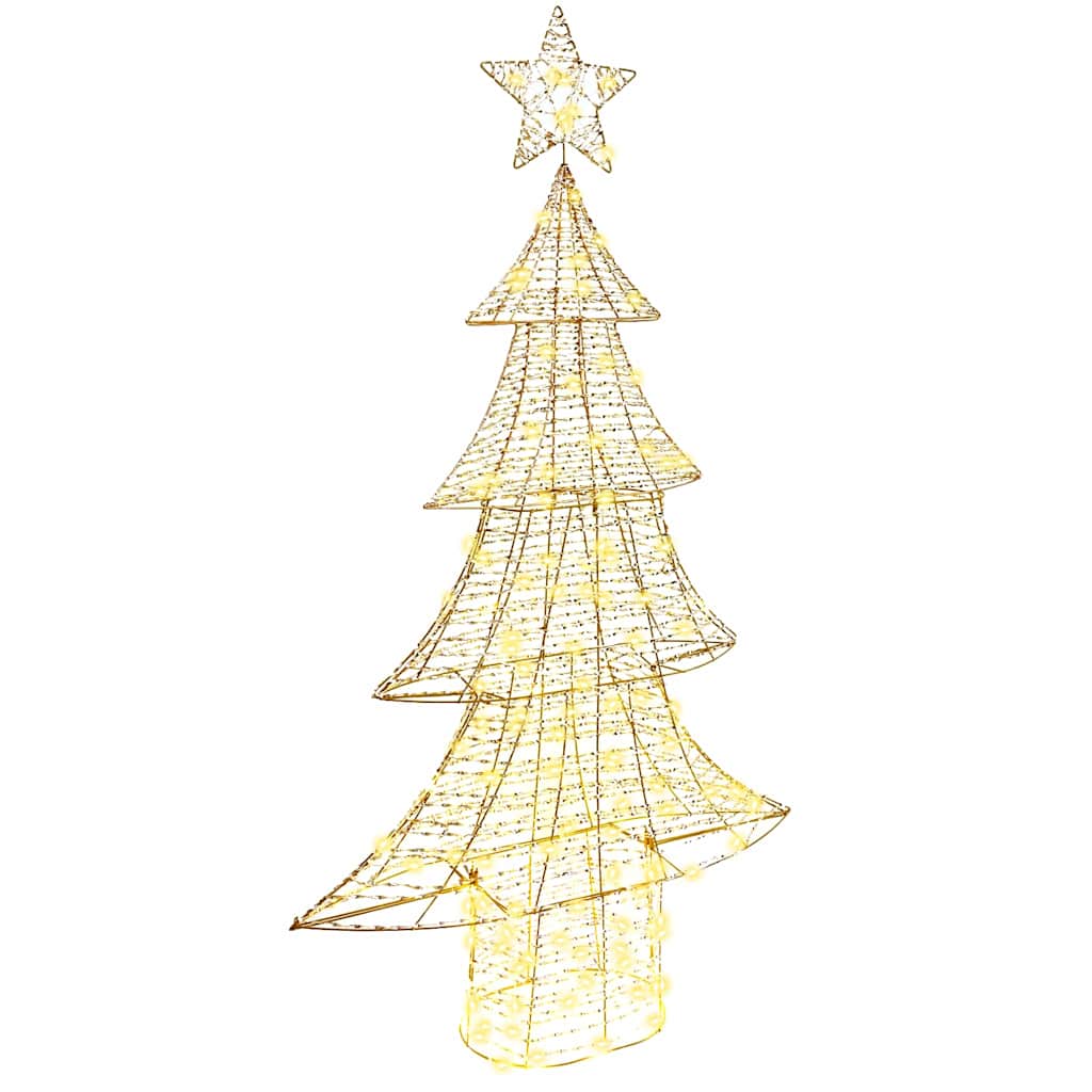 Juletræ 160 LED'er Varm hvid 151 cm PET