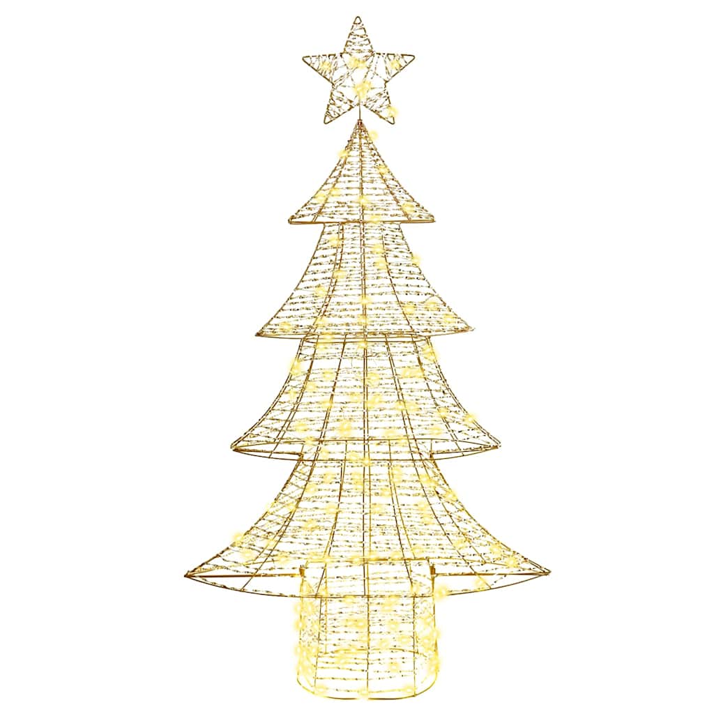 Juletræ 160 LED'er Varm hvid 151 cm PET