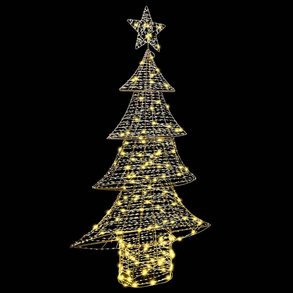 Juletræ 160 LED'er Varm hvid 151 cm PET