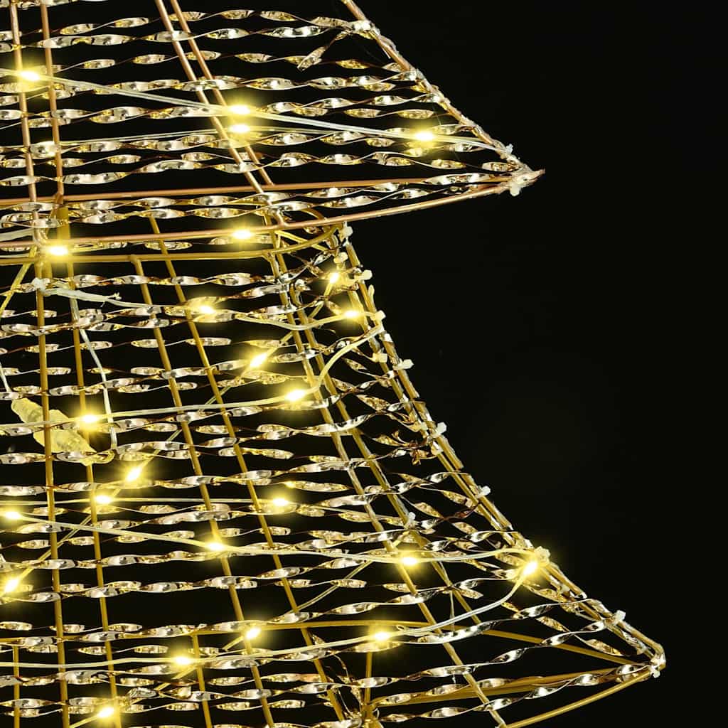 Juletræ 240 LED'er Varm hvid 181 cm PET