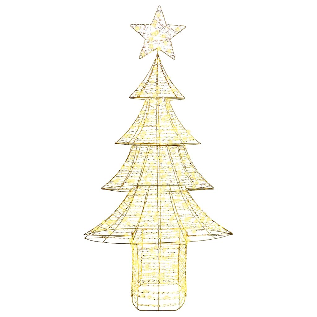 Juletræ 240 LED'er Varm hvid 181 cm PET