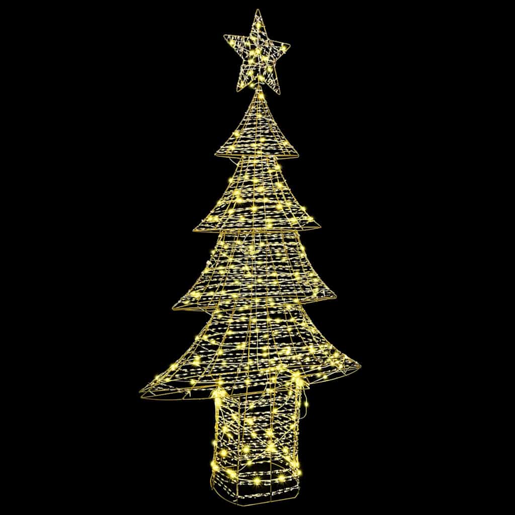 Juletræ 240 LED'er Varm hvid 181 cm PET