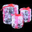 Gaveæske dekoration 3 stk. Kold hvid 20 x 20 x 21 cm Akryl