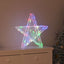 3D Stjerne 50 LED'er Flerfarvet 55 x 53.5 x 10 cm Akryl