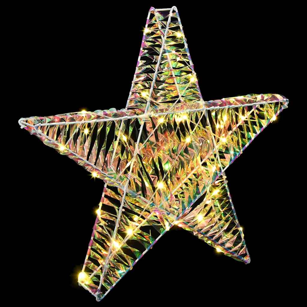 3D Stjerne 50 LED'er Varm hvid 55 x 52,5 x 9 cm PET