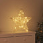 3D Stjerne 50 LED'er Varm hvid 55 x 52,5 x 9 cm PET