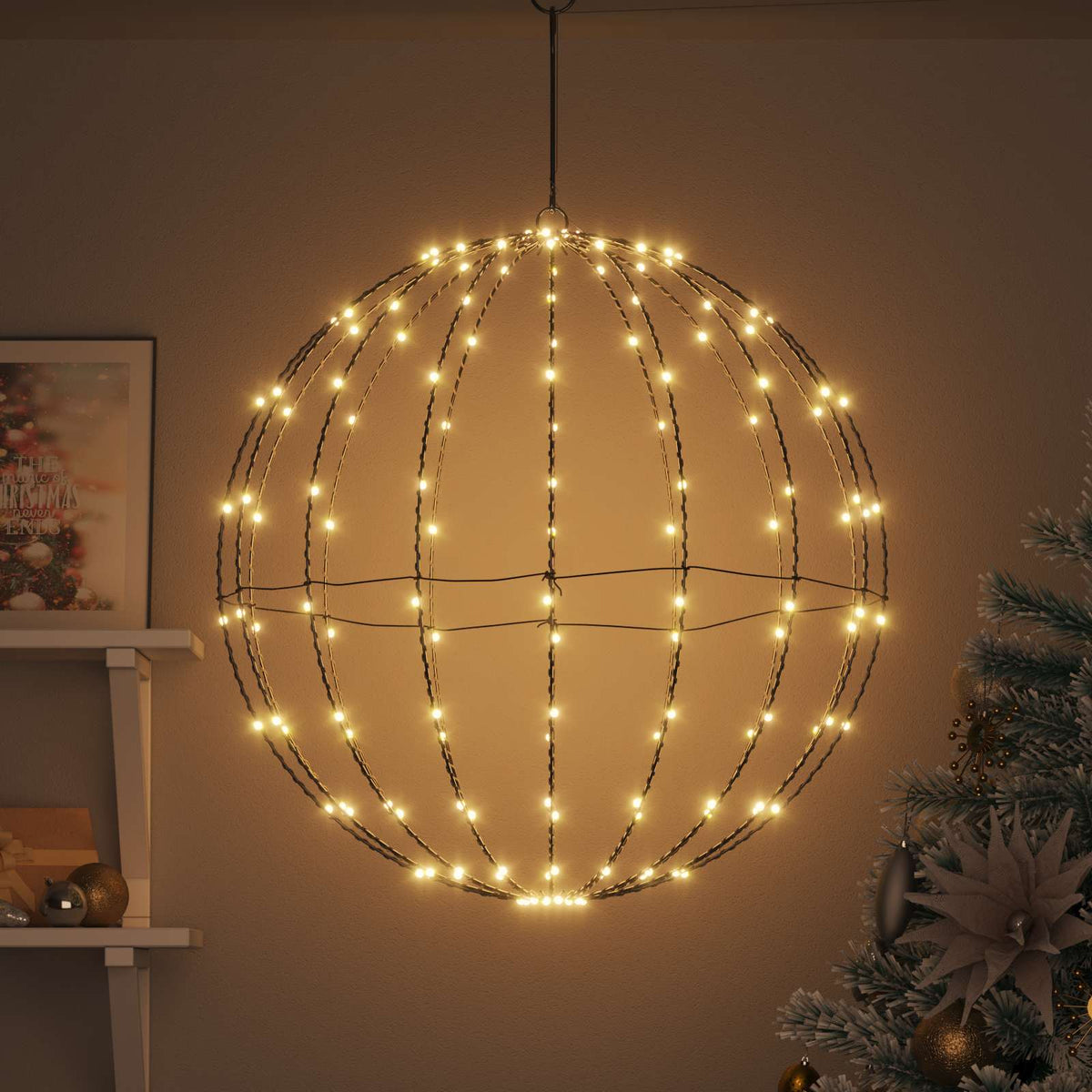 Bold Varm hvid 60 x 60 x 62 cm Metal 192 LED'er