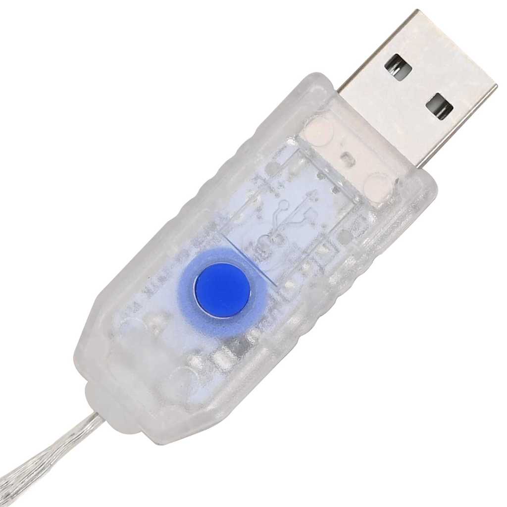 Krans 60 LED'er Varm hvid 76 x 76 x 8,5 cm Akryl