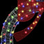 Krans 80 LED'er Flerfarvet 92 x 92 x 9,5 cm Akryl