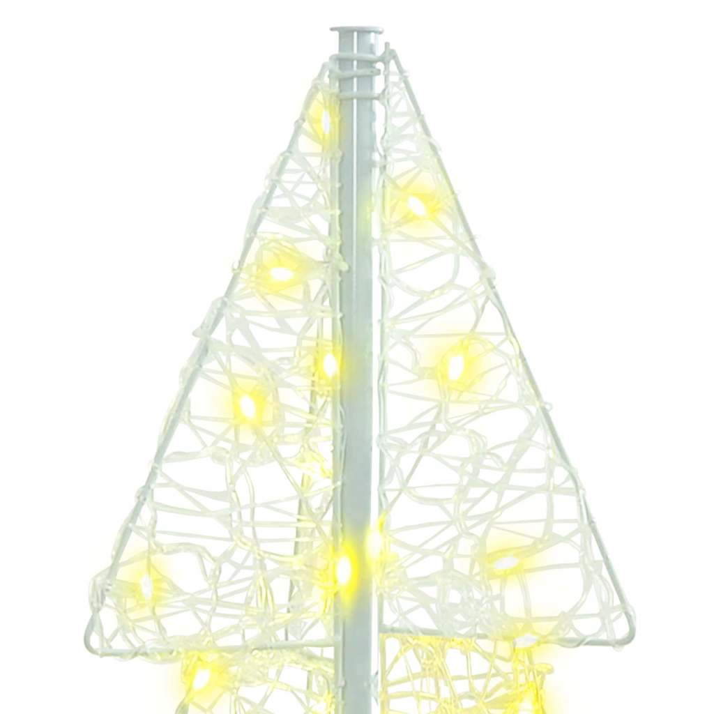 Juletræ 100 LED'er Varm hvid 120 cm Akryl