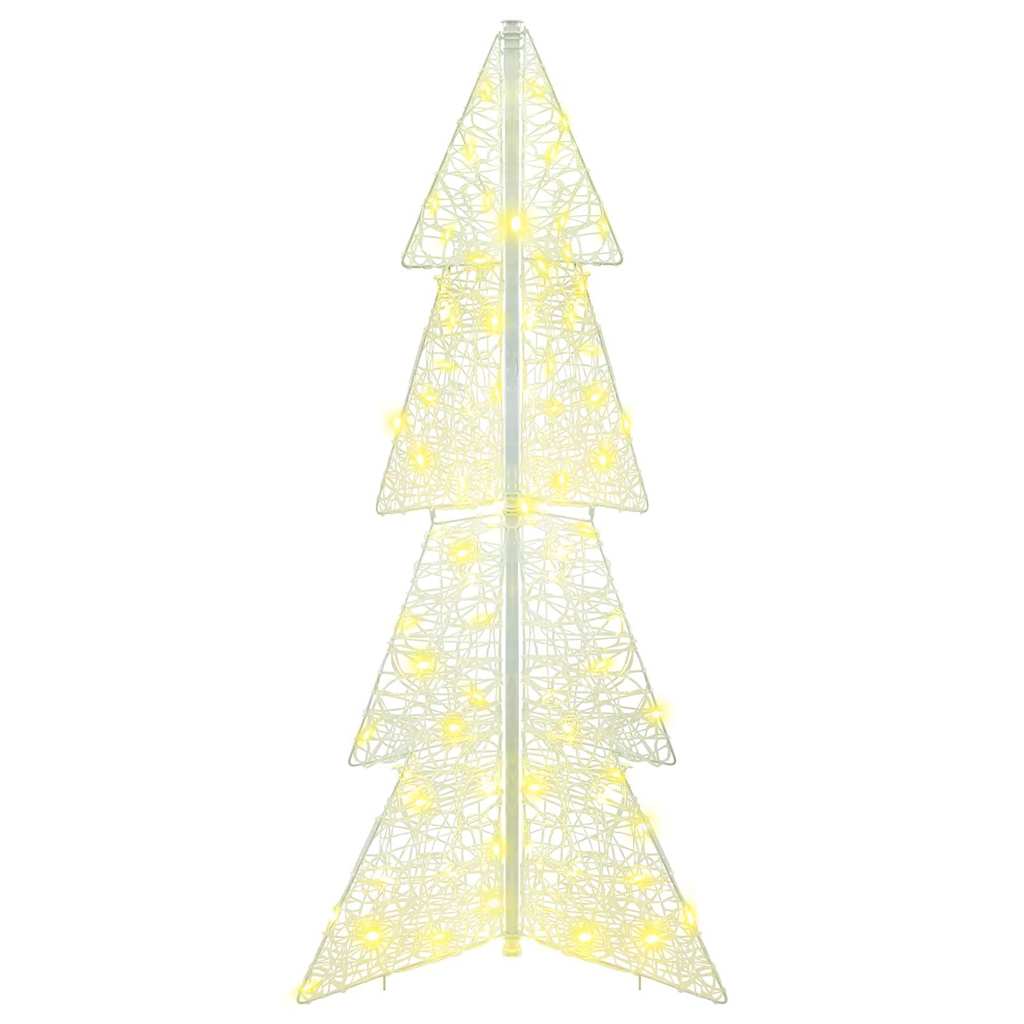 Juletræ 100 LED'er Varm hvid 120 cm Akryl