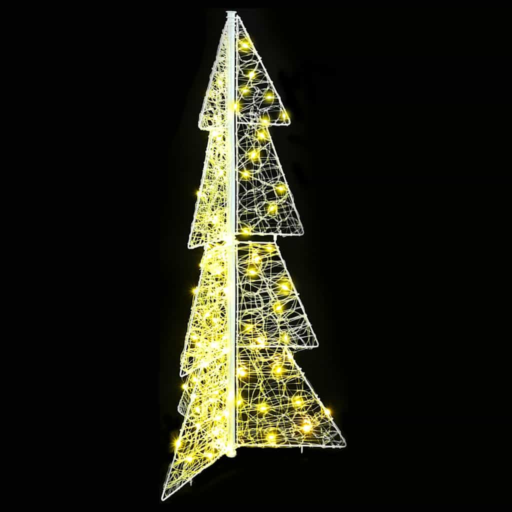 Juletræ 100 LED'er Varm hvid 120 cm Akryl
