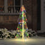 Juletræ 100 LED'er Flerfarvet 120 cm Akryl