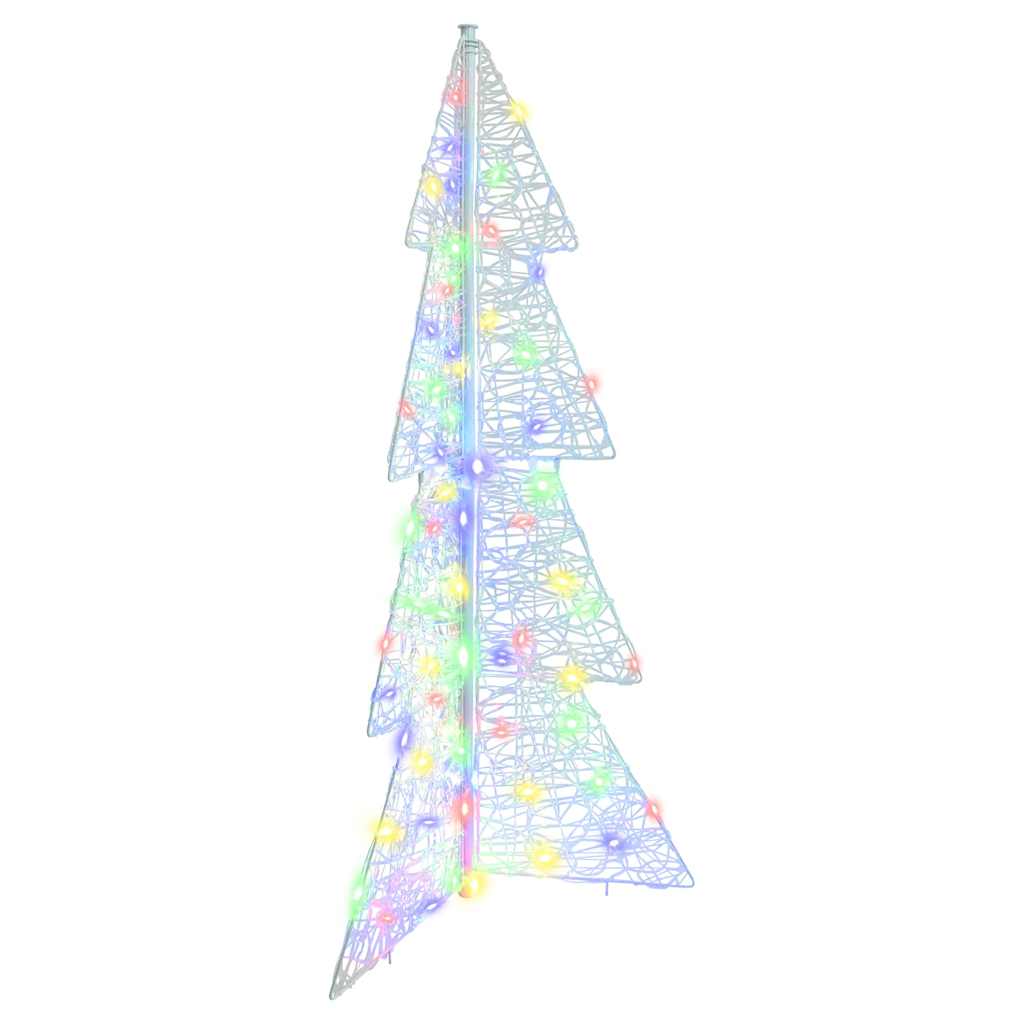 Juletræ 100 LED'er Flerfarvet 120 cm Akryl