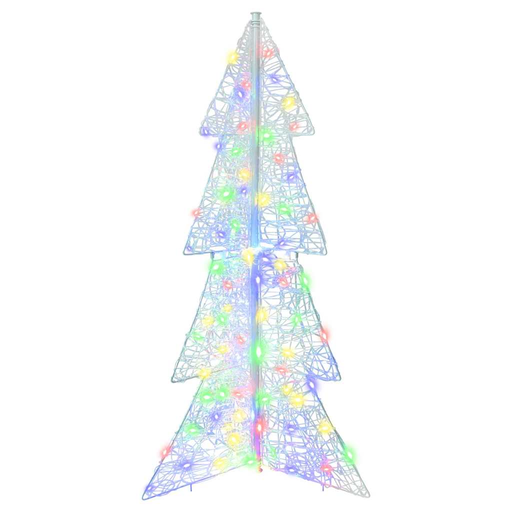 Juletræ 100 LED'er Flerfarvet 120 cm Akryl