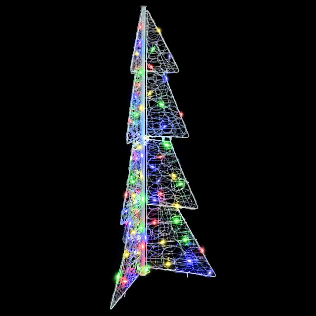 Juletræ 100 LED'er Flerfarvet 120 cm Akryl